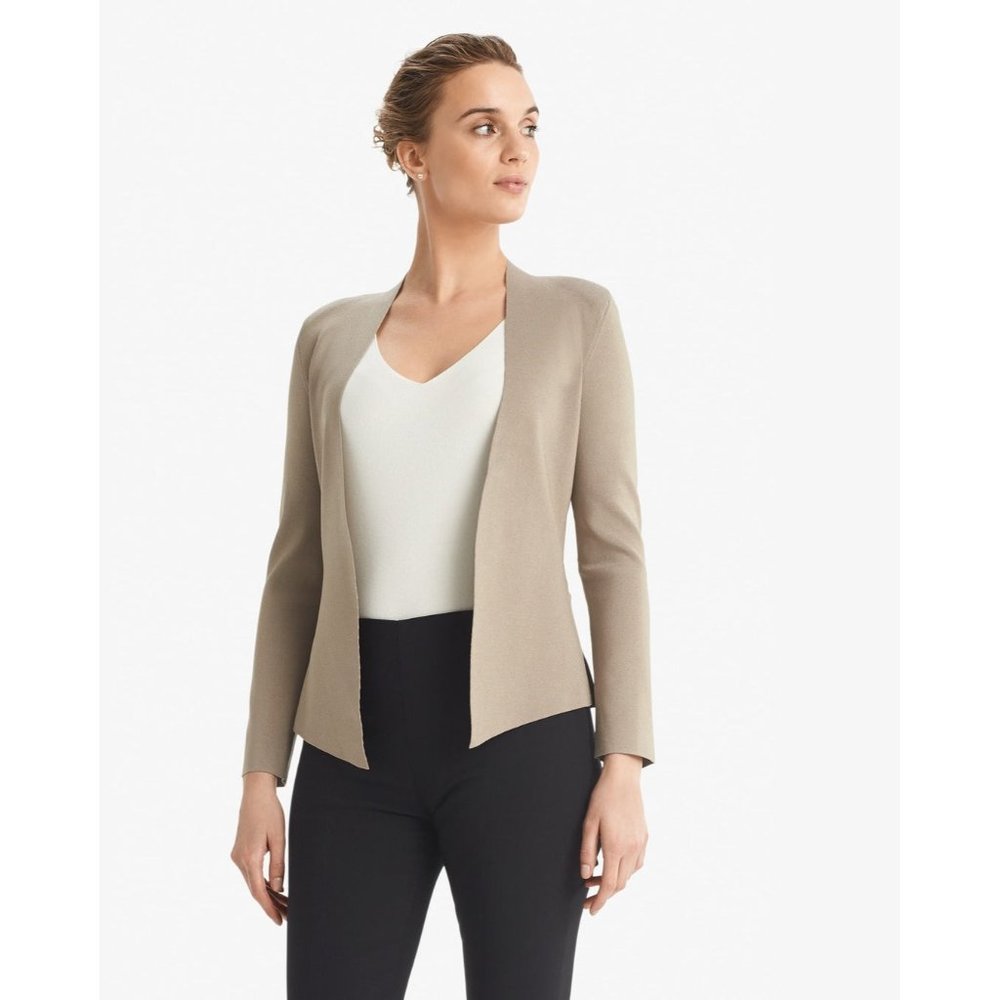 MM LAFLEUR Woolf Jardigan Knit Jacket in Taupe